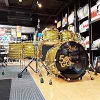 Masterworks 6pc Drum Kit -Gold Swirl on Black Carbon【イケベ楽器店創業50周年記念モデル】