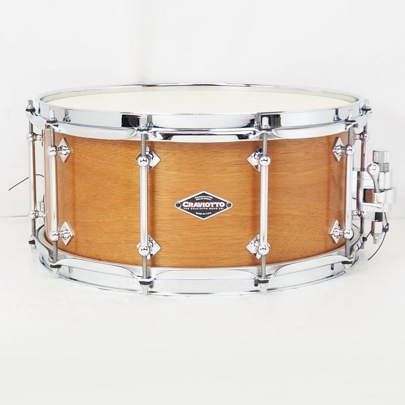 Craviotto USED 中古 Custom Shop Solid Mahogany Shell Snare Drum 14×6.5