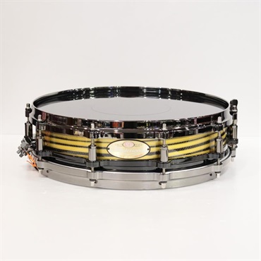 Masterworks Snare Drum 14x3.5 Free Floating - Gold Swirl on Black Carbon【イケベ楽器店創業50周年記念モデル】