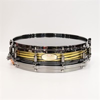 Masterworks Snare Drum 14x3.5 Free Floating - Gold Swirl on Black Carbon【イケベ楽器店創業50周年記念モデル】