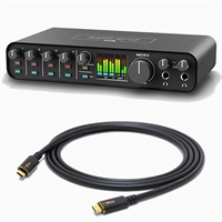 M6 + Oyaide SCI-04　セット(モツ)(USB-Cオーディオインターフェイス)(オヤイデ)(Thunderbolt3互換USB4 Type-C-Type-C　1.2ｍ)