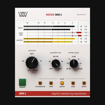 Softube 【2025年人気ランキングTop 8 セール】Weiss MM-1 Mastering Maximizer(ソフチューブ)(プラグインソフト)(オンライン納品)