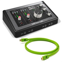 SSL2+MKII + OYAIDE製高品質USBケーブルセット(Type C to C 1.0m)(SSL2+MK2)(2in/4out USB 2.0 Type C)(オーディオインターフェイス)(エスエスエル)(DTM)(オヤイデ)