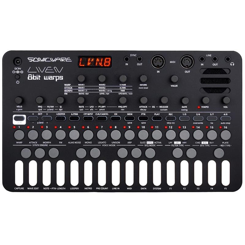 SONICWARE LIVEN 8bit warps ソニックウェア 8ビット・シンセサイザー + ルーパー