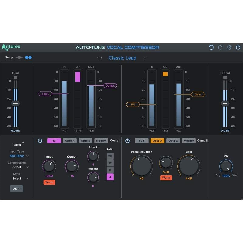 Antares 【アンタレスブラックフライデーセール！】AutoTune Vocal Compressor (アンタレス)(プラグインソフト)(オンライン納品)
