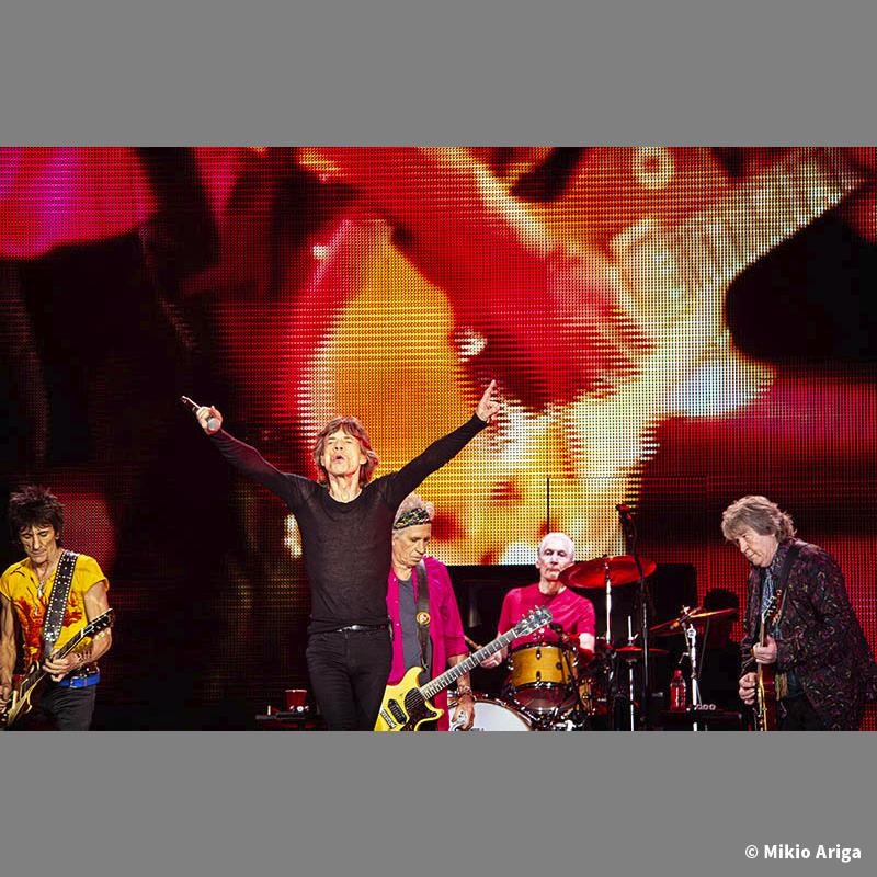 Ikebe Original No. 08 Tokyo Japan 2014 ｽﾄｰﾝｽﾞ来日35周年有賀幹夫写真展額装