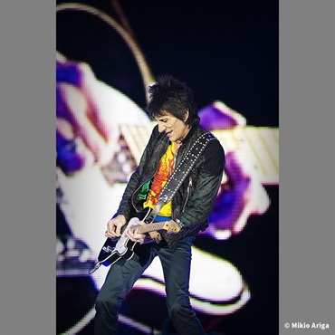 Ikebe Original No. 22 Tokyo Japan 2014 ｽﾄｰﾝｽﾞ来日35周年有賀幹夫写真展額装