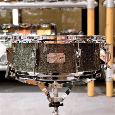 CANOPUS USED 中古品 JSM-1455-YGS-LQ／Gray Sparkle [刃 II YAIBA Maple Snare Drum 14×5.5]