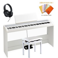 【台数限定・純正ピアノダストカバー付】 コルグ 電子ピアノ デジタルピアノ B2+SP　WHITE +純正ピアノイス(PC-300WH)セット【ヘッドホン・お手入れクロス付】【※沖縄・離島送料別途お見積もり】