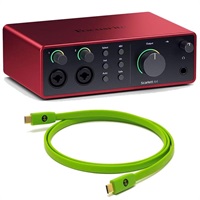 Scarlett 4i4 gen4 + OYAIDE製高品質USBケーブルセット(Type C to C 1.0m)(4in4out・USB-C オーディオインターフェイス)(フォーカスライト)(オヤイデ)