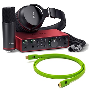 ヘッドフォン・マイク・Focusriteオーディオインターフェースセット Focusrite Scarlett solo Studio Pack (4th Gen) 2in 2out オーディオ