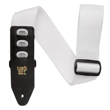ERNIE BALL POLYPRO PICKHOLDER STRAP WHITE #4259