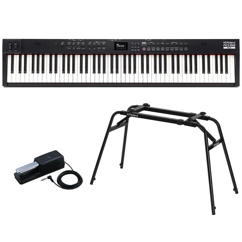 Roland ホワイト電子ピアノ 純正スタンド・純正ケース付き Roland ホワイト電子ピアノ 純正スタンド・純正ケース付き