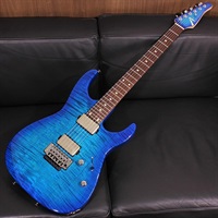 Angel Flame Maple Top on Limba Bora to Transparent Blue Burst Round Edge SN. 07-25-25N