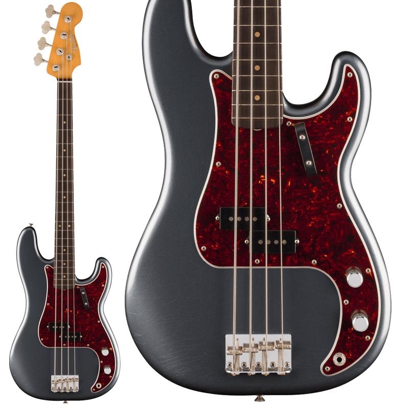 Fender MEX Limited Edition Limited Edition Vintera II Road Worn '60s Precision Bass (Charcoal Frost Metallic / Rosewood)