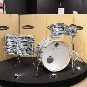 SAKAE DRUMS USED 中古 Trilogy 5pc Drum Set - Black Oyster Pearl
