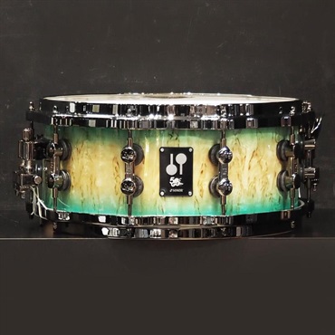 SONOR 【イケベ楽器店創業50周年記念モデル】SQ2 System Snare Drum - Maple Vintage 14x6 - Blue Burst on Scandinavian Birch