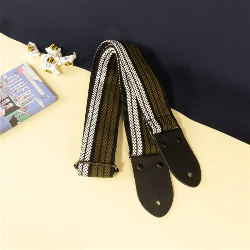 tsundrum_chan へいらっしゃい！ギターストラップ カーキ ｜イケベ楽器