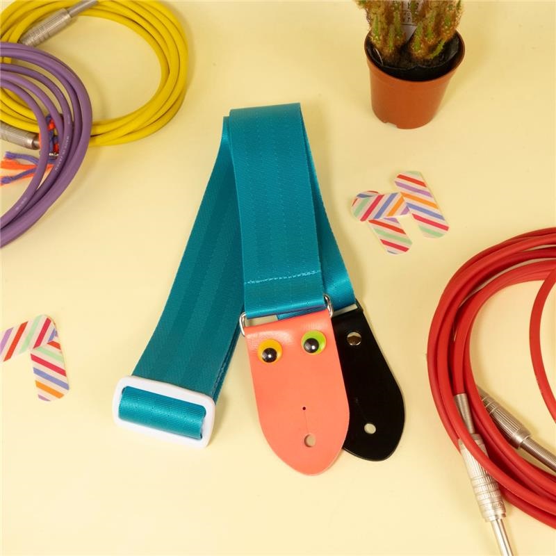 tsundrum_chan マイメンギターストラップ スカイブルー ｜イケベ楽器店