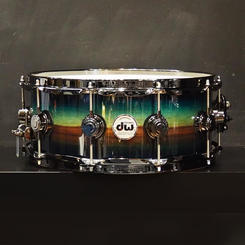 Collector's SonicPly Snare Drum 14x5.5 [Natural to Quick Royal Blue Burst over Horizontal Padauk]の商品画像