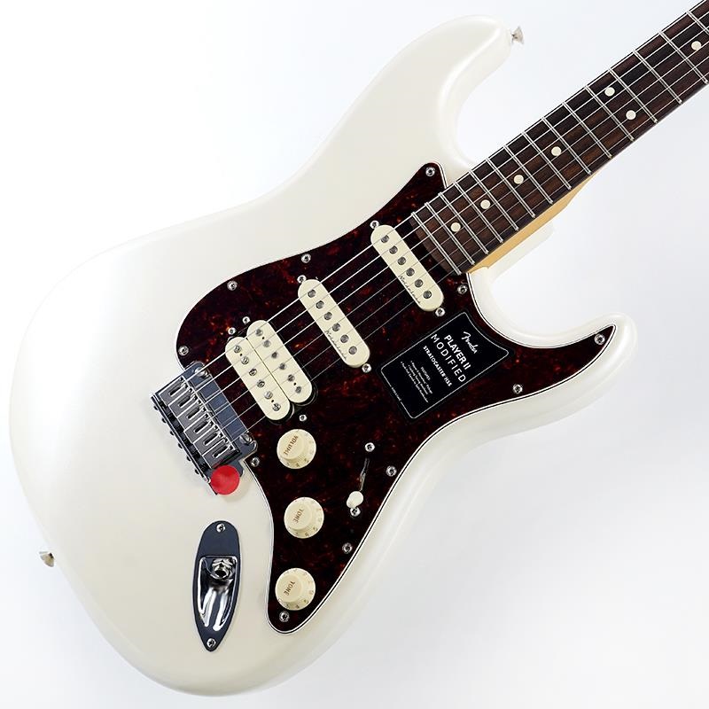 ギター Fender Mexico Stratocaster MOD Fender MEX Player II Modified Stratocaster (Olympic Pearl