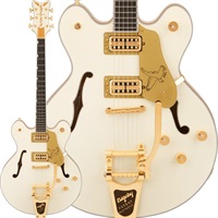 Falcon Center Block LTD with String-Thru Bigsby and Gold Hardware（Vintage White/Ebony）