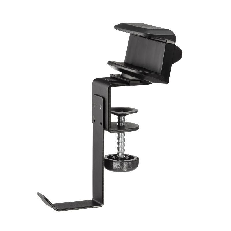 SANWA SUPPLY PDA-STN72BK (ブラック)(サンワサプライ)(ヘッドホンフック)(ヘッドホンハンガー)(金属製)(タップホルダー付き)