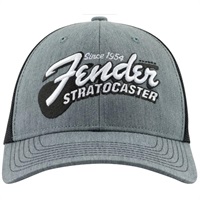 Fender Stratocaster Guitar Hat  Heather Gray