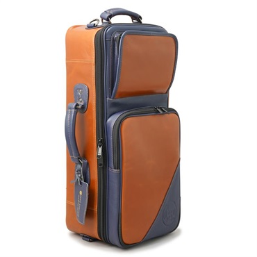 ガードバッグス / エリート シリーズ 4-ECLV-NB トランペット用 ダブル ケース / ブラウン ベジタブルタンニング レザー・ネイビー レザー トリム