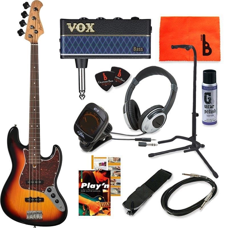 Bacchus BJB-1-RSM/R-TTPG (3TS) [SPOTモデル] 【ベース初心者入門セット】