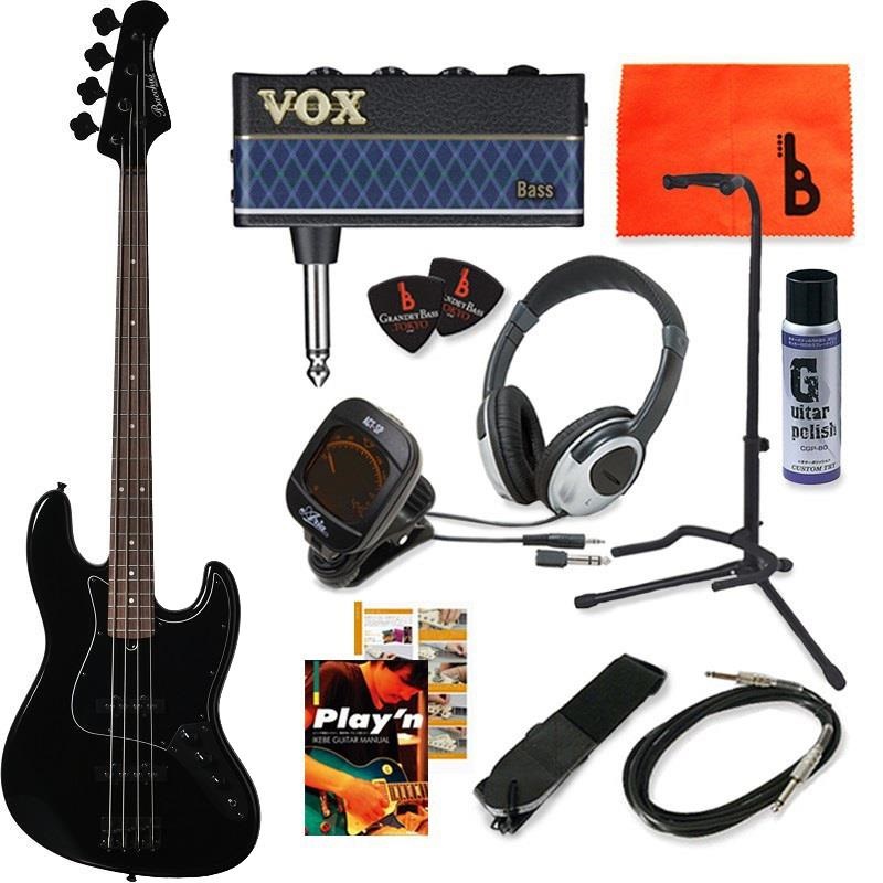 Bacchus IKEBE ORIGINAL BJB-1-RSM/R ALL BLACK 【ベース初心者入門セット】