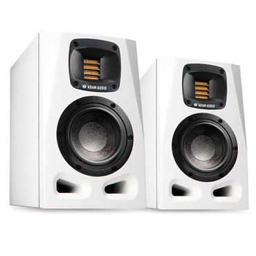 ADAM 【25周年数量限定ホワイトモデル・10月23日発売予定】A4V Limited Edition White (ペア)(パワード・モニタースピーカー)(リボンツイーター)(アダム)(ニアフィールド・スピーカー)