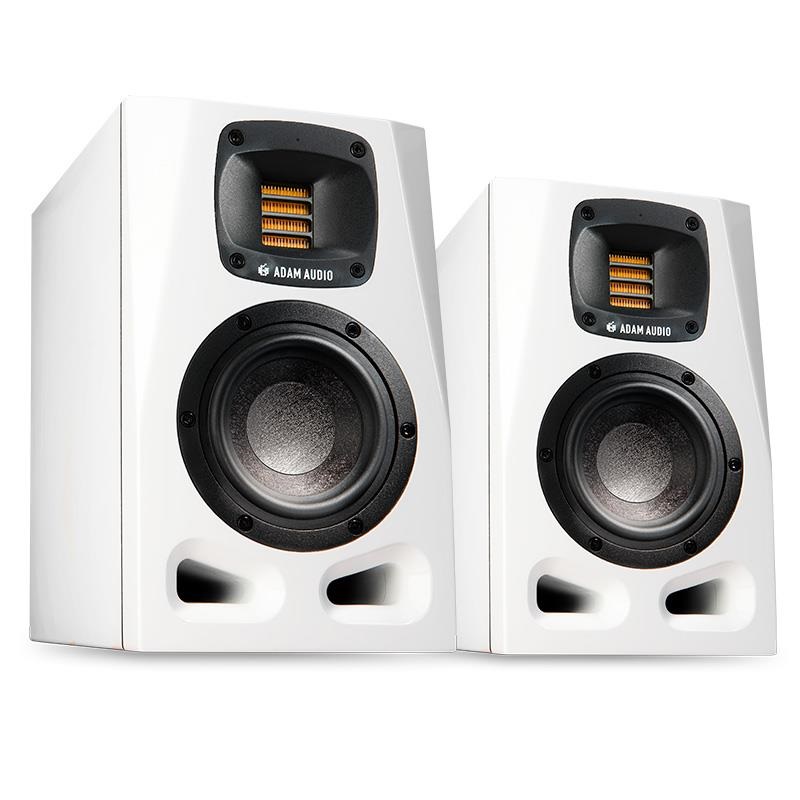 ADAM 【25周年数量限定ホワイトモデル・10月23日発売予定】A4V Limited Edition White (ペア)(パワード・モニタースピーカー)(リボンツイーター)(アダム)(ニアフィールド・スピーカー)