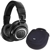 ATH-M50xBT2+UDG U8200BL ヘッドフォンハードケースセット (オーディオテクニカ)(モニターヘッドホン)(密閉ダイナミック型)(Bluetooth)(ユーディージー)(ヘッドホンケース)