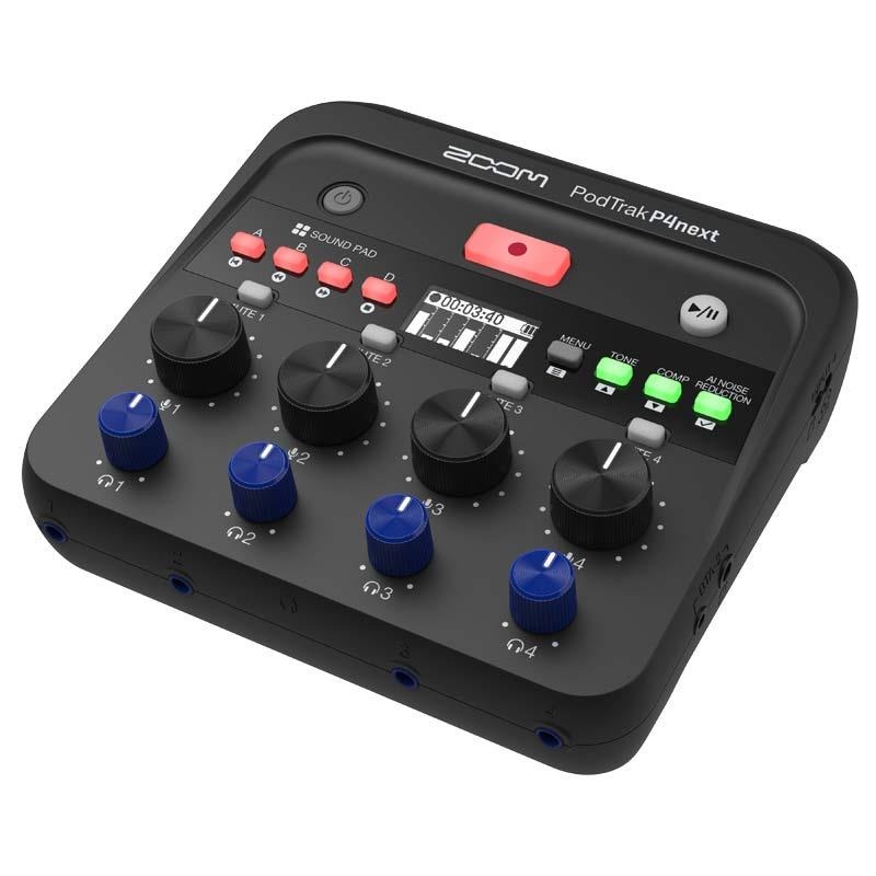 ZOOM PodTrak P4next 【予約商品・11月中旬発売予定】 (ズーム)(ポッドトラック)(ポッドキャスト用レコーダー)