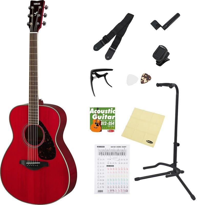 YAMAHA アコースティックギター FS820 ルビーレッド 付属品つき YAMAHA 【数量限定！お得なアクセサリー12点セット付き！】FS820 (Ruby
