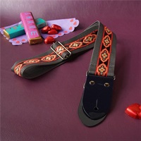 ジオメトリックギターストラップ