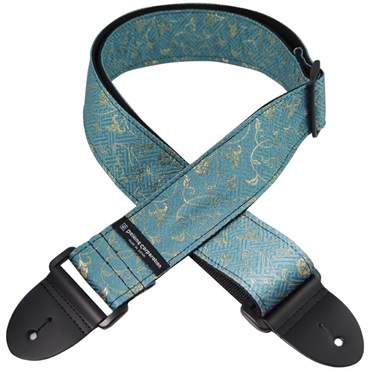 Daiking Corporation 西陣織りギターストラップ DGS-NKKA60 金襴唐草青金