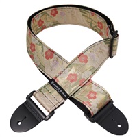 西陣織りギターストラップ DGS-NSBP60 金欄松竹梅ピンク柄