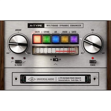 【ユニバーサルオーディオブラックフライデーセール延長！】A-Type Multiband Dynamic Enhancer (ユニバーサルオーディオ)(UADプラグイン)(オンライン納品)(2時間以内に納品)