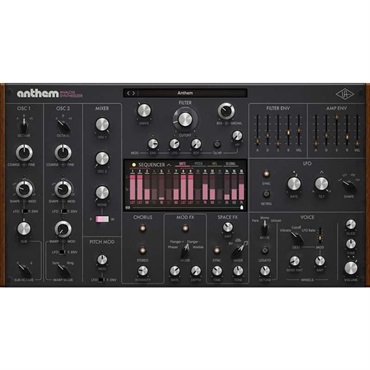 Universal Audio 【ユニバーサルオーディオブラックフライデーセール延長！】Anthem Analog Synthesizer (ユニバーサルオーディオ)(UADプラグイン)(オンライン納品)(2時間以内に納品)