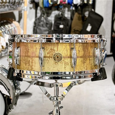 GRETSCH Keith Carlock Signature Snare Drum - 2mm Antique Aged Brass 14×5.5 [GAS5514-KC]【店頭展示特価品】