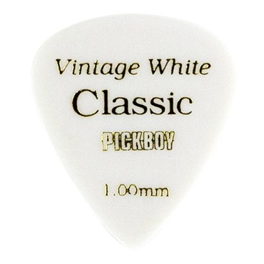 PICK BOY GP-03/100 ビンテージ クラシックピック ホワイト ティアドロップ (1.00mm)