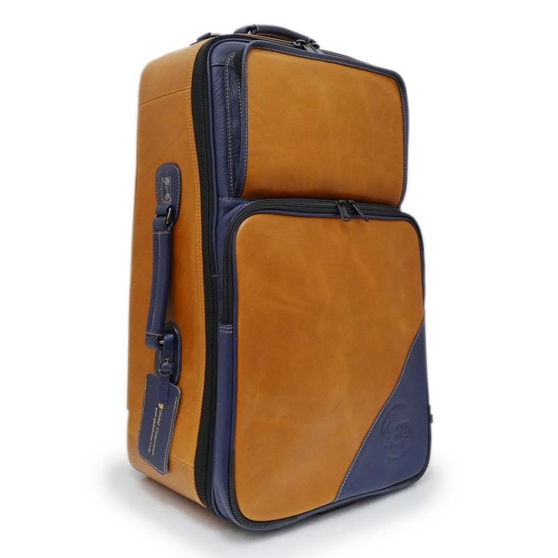 GARD BAGS ガードバッグス / エリート シリーズ 9-ECLV-NB トランペット&フリューゲルホルン用 ケース / ブラウン ベジタブルタンニング レザー・ネイビー レザー トリム