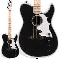 Jack White Triplesonic Acoustasonic Telecaster (Satin Arctic White with Black Top/Maple)