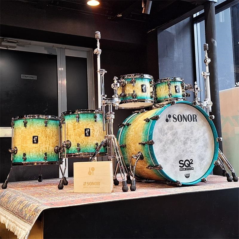 【イケベ楽器店創業50周年記念モデル】SQ2 System 5pc Drum Kit - Maple Vintage - Blue Burst on Scandinavian Birch [BD22，TT10，TT12，FT14，FT16]の商品画像