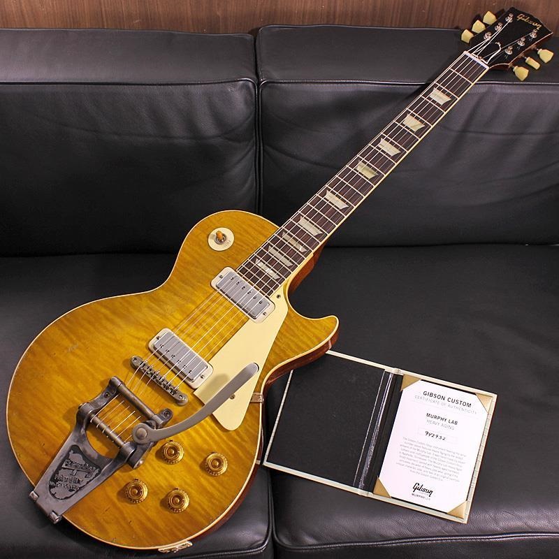 Gibson Murphy Lab 1959 Les Paul Standard w/Mini Humbuckers & Bigsby Heavy Aged Green Lemon Fade SN. 942932