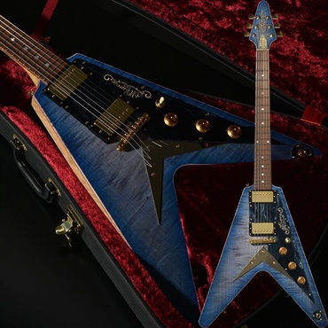 エレキギター V型 ブラック/イエロー Flyoung Black Yellow V Shape Electric Guitar - Custom Made 6