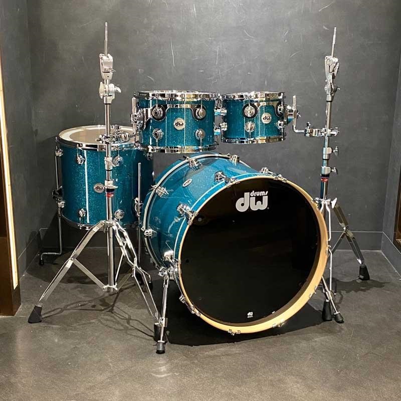 dw Collector's Pure Maple 4pc Drum Kit [BD22，FT16，TT12&10/Teal