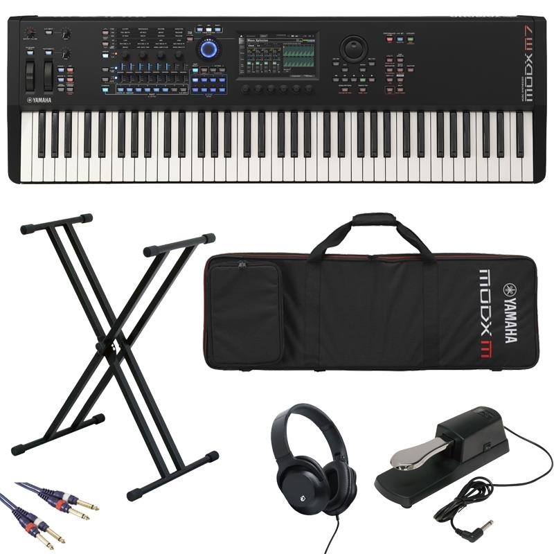 YAMAHA MODX M7［キーボード入門セットB] 【kbdset】 ヤマハ シンセサイザーMODXM (MONTAGE直系) 76key ※配送事項要ご確認